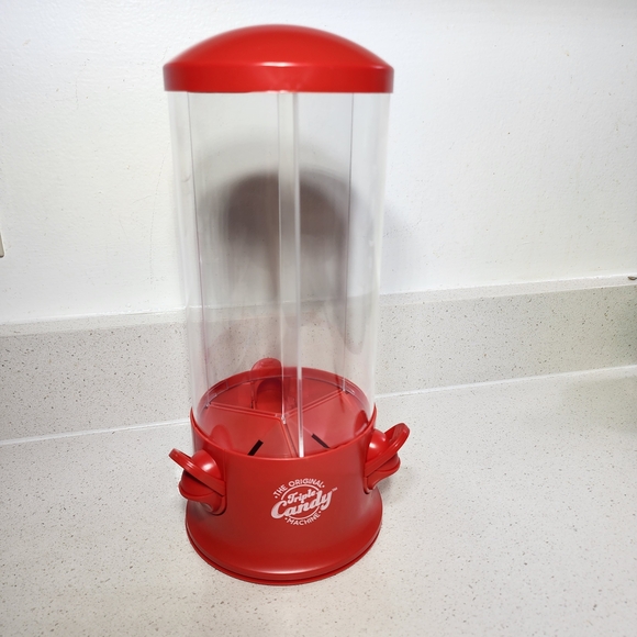 Candy Dispenser Handy Gourmet Red New In Box 3 Sections 360° Rotation - Picture 3 of 13